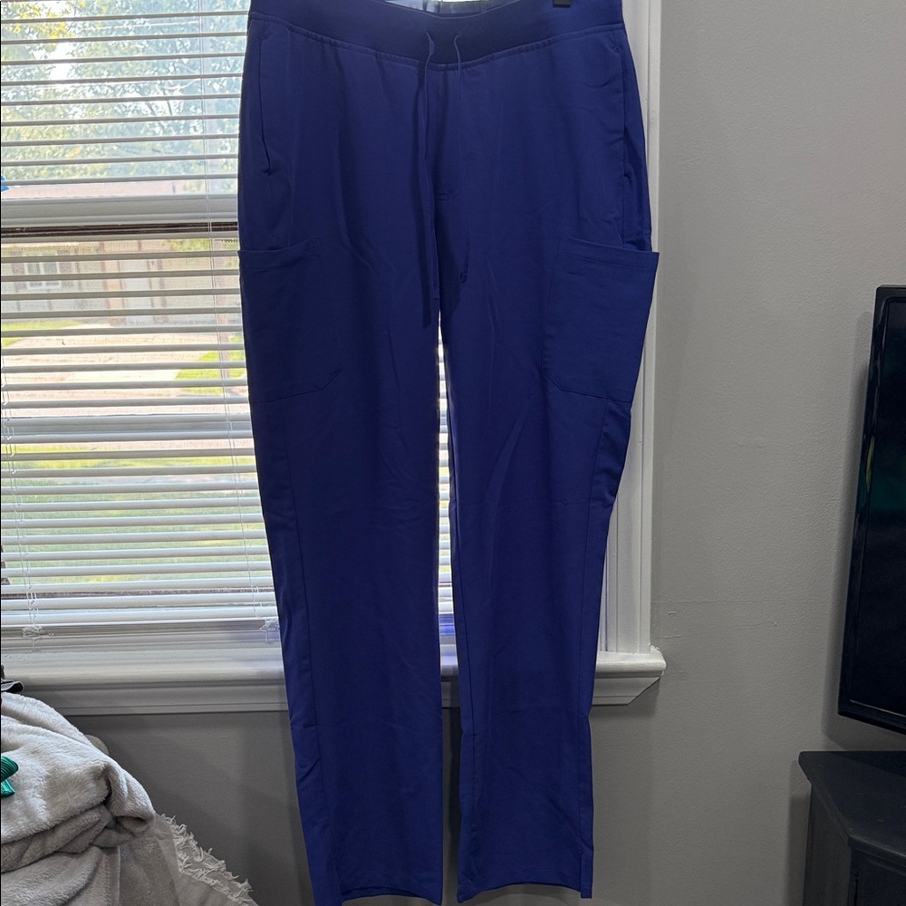 Women's Purplish Blue Straight Leg Scrub Pants